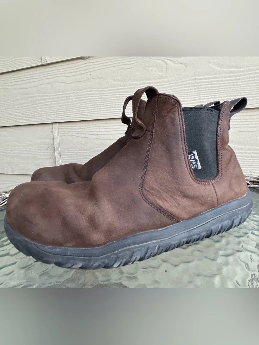 Unisex LEMS (Boulder, Col) Leather Chelsea Minimalist Barefoot Boots M 9 W 10.5